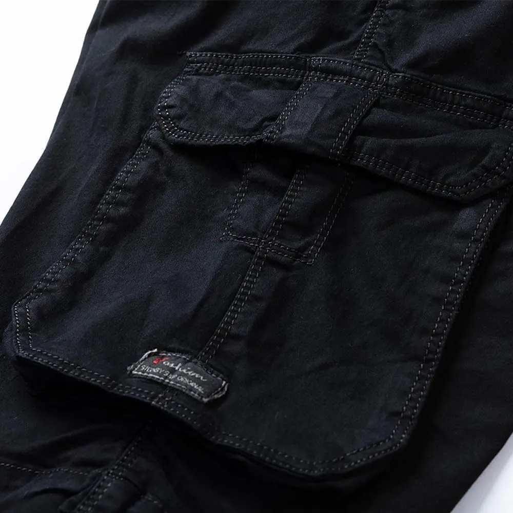 Men's Multi Pockets Tactical Cargo Shorts Summer Regular Fit Cotton Work Shorts