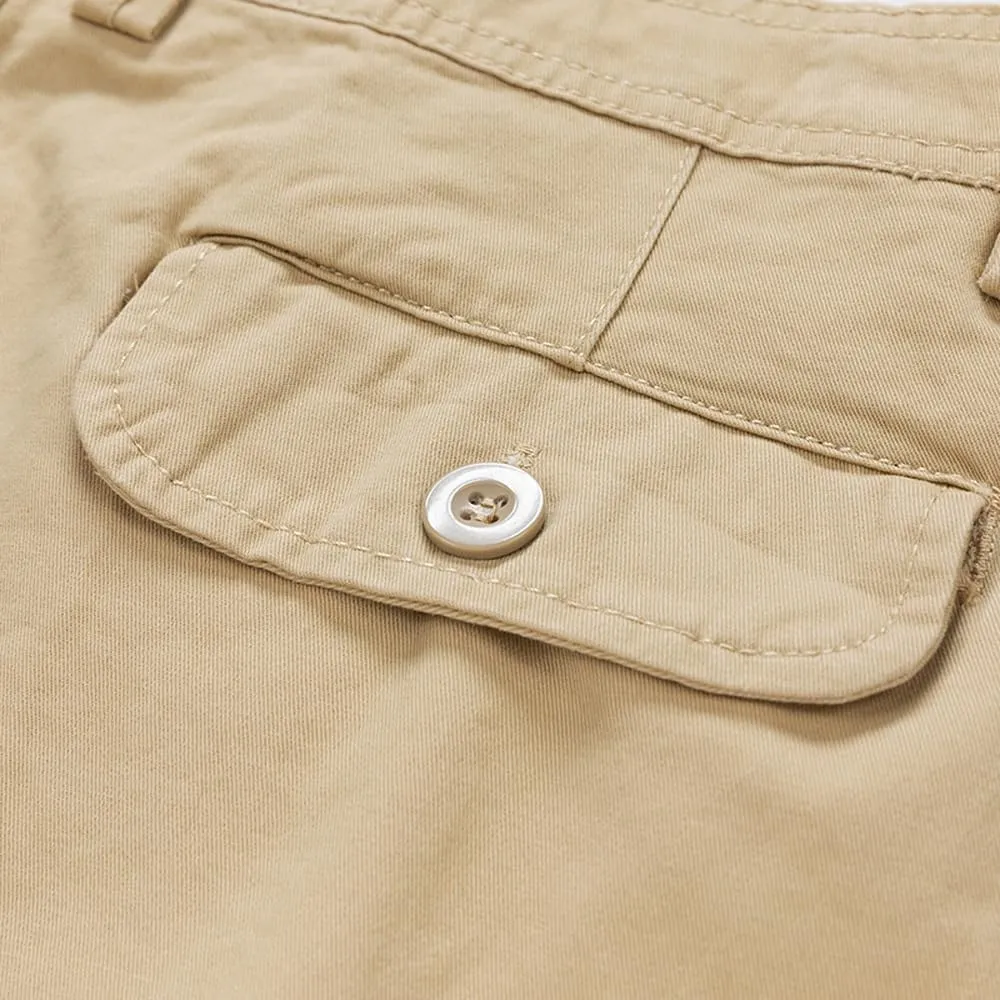 Men's Regular Fit Tactical Cargo Shorts Summer Cotton Multi Pockets Military Shorts