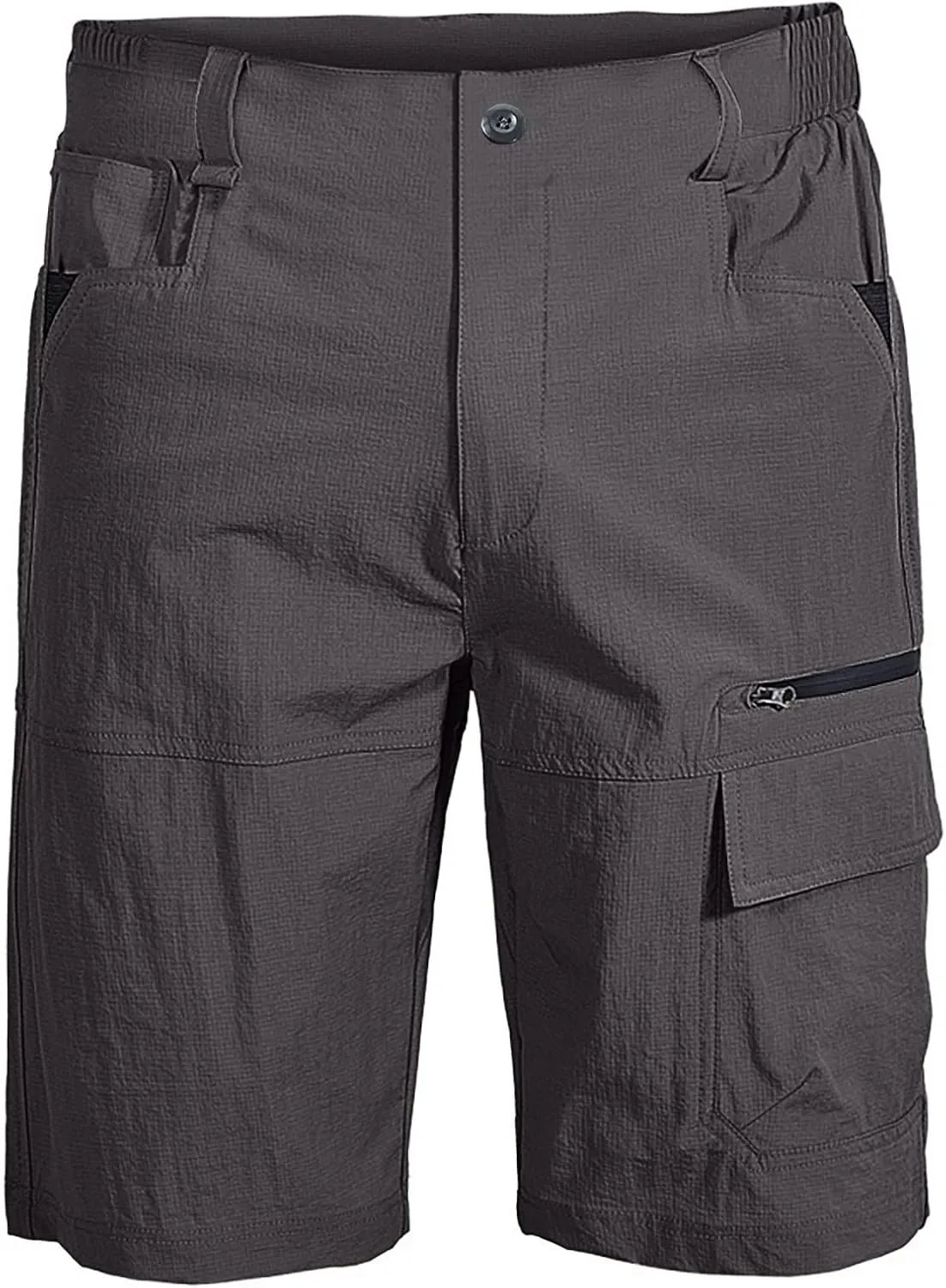 Men's Shorts Casual Cotton Buckle Zipper Multi Pocket Cargo Shorts 6 Inch Inseam Regular Big and Tall Work Shorts
