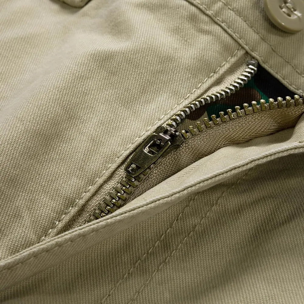 Men's Slim Fit Military Cargo Shorts Summer Multi Pockets Cotton Tactical Shorts