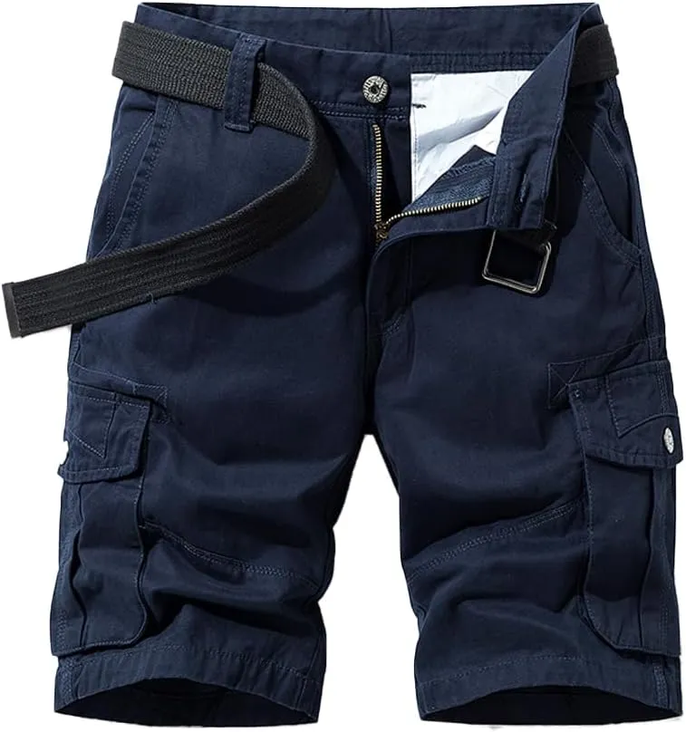 Men's Slim Fit Military Cargo Shorts Summer Multi Pockets Tactical Work Shorts