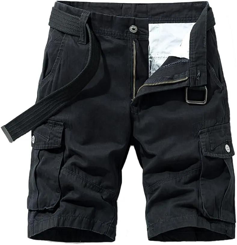 Men's Slim Fit Military Cargo Shorts Summer Multi Pockets Tactical Work Shorts