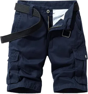 Men's Slim Fit Military Cargo Shorts Summer Multi Pockets Tactical Work Shorts