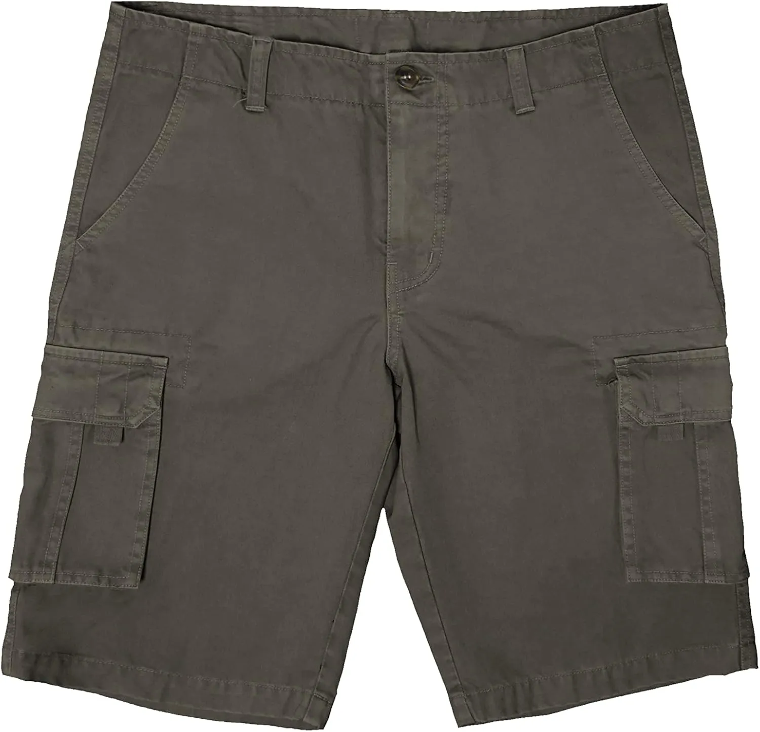 Men's Twill Cargo Shorts Cotton Lightweight Multi Pocket Casual Outdoor Hiking Shorts