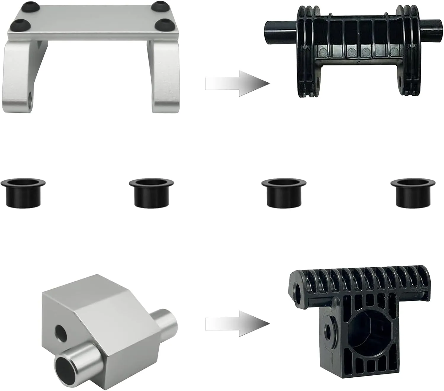 Metal Drive Toggle and Clevis Mount Fit La-Z-Boy/Lazyboy Power Recliners, Includes 4 Elastic Wear Bushings, Fits for La-Z-Boy Power Rocker Recliners