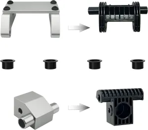 Metal Drive Toggle and Clevis Mount Fit La-Z-Boy/Lazyboy Power Recliners, Includes 4 Elastic Wear Bushings, Fits for La-Z-Boy Power Rocker Recliners