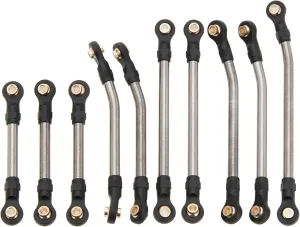 MEUS RACING Ascent-18 High Clearance Links Chassis Links   Steering Links Kit for Redcat Ascent-18 1/18 RC Crawler Upgrades Parts