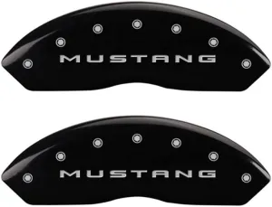 MGP Caliper Covers 2015-2023 Ford Mustang Ecoboost/V6 - Front and Rear Set - Black