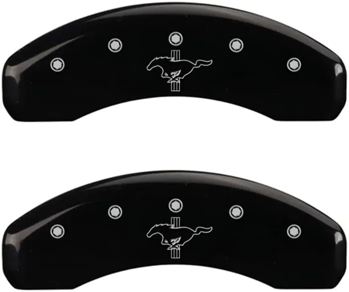 MGP Caliper Covers 2015-2023 Ford Mustang Ecoboost/V6 - Front and Rear Set - Black