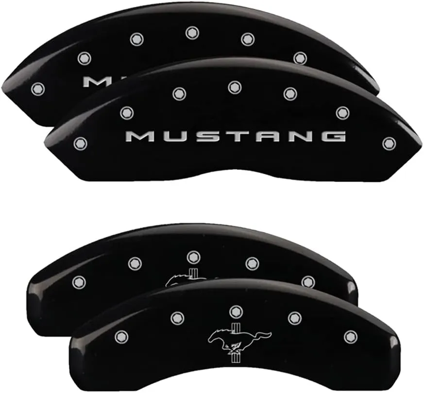 MGP Caliper Covers 2015-2023 Ford Mustang Ecoboost/V6 - Front and Rear Set - Black