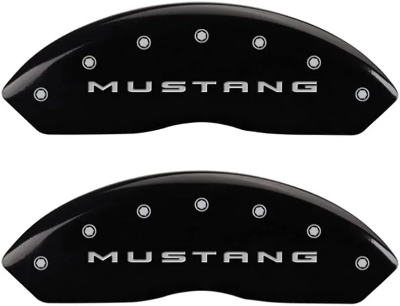 MGP Caliper Covers 2015-2023 Ford Mustang Ecoboost/V6 - Front and Rear Set - Black