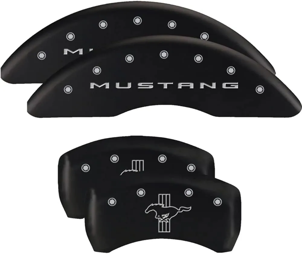 MGP Caliper Covers 2015-2023 Ford Mustang Ecoboost/V6 - Front and Rear Set - Black