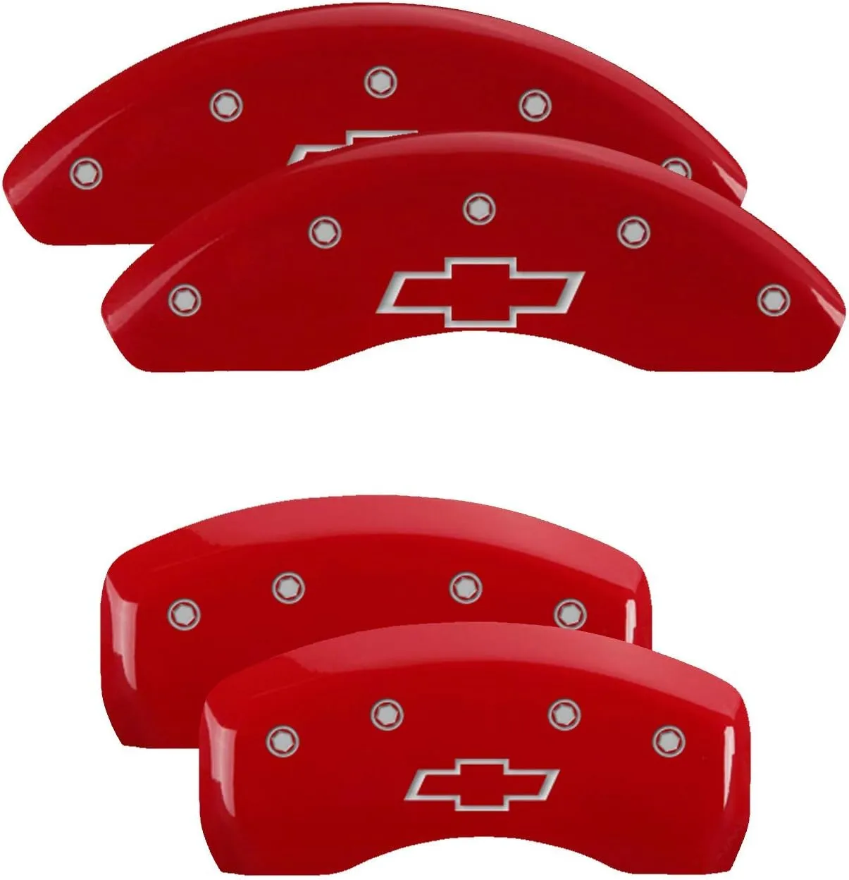 MGP Caliper Covers 2016-2020 Chevrolet Malibu - Front and Rear Set - Red