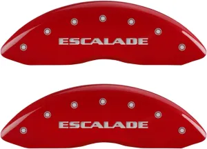 MGP Caliper Covers 35015SESVRD Caliper Cover with Red Powder Coat Finish, (Set of 4)