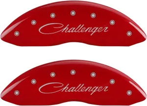 MGP Caliper Covers - Brake Caliper Covers 2011-2023 Dodge Challenger and Charger - Front and Rear Set - Red