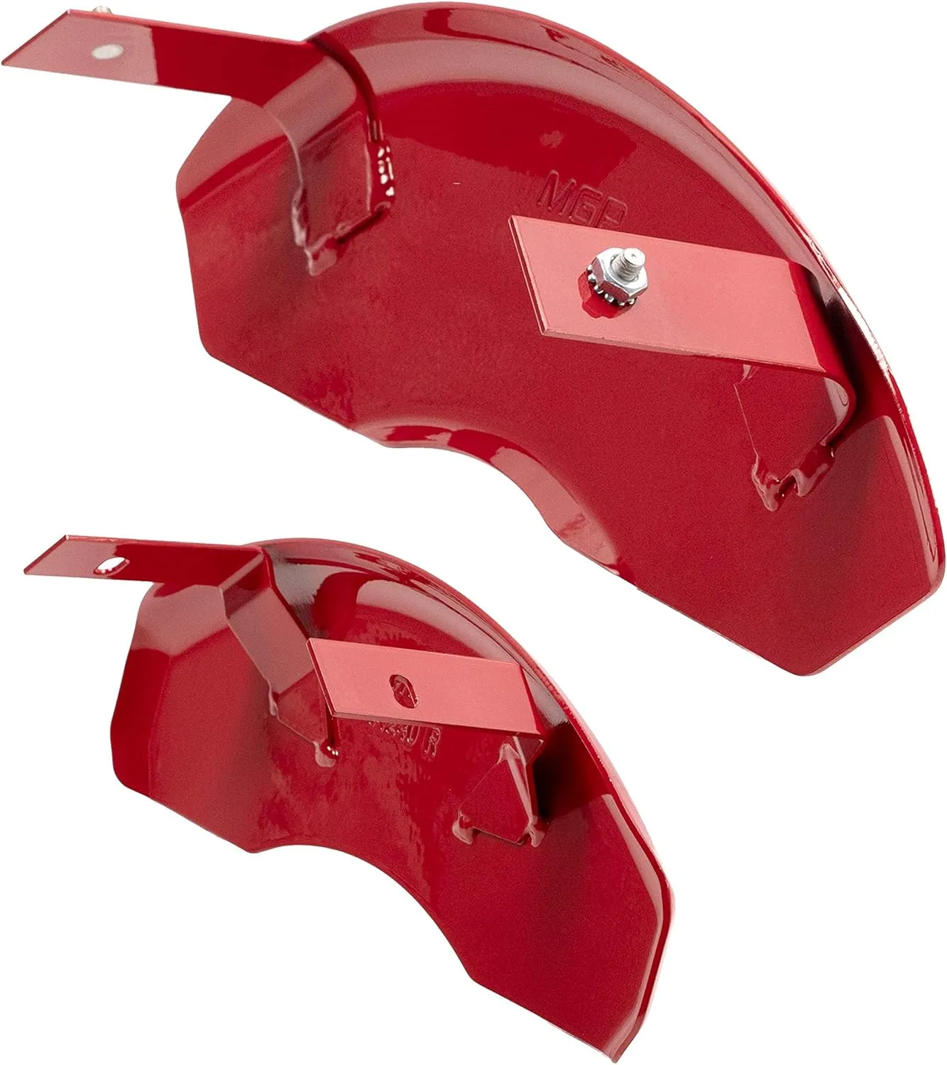 MGP Caliper Covers - Brake Caliper Covers 2016-2023 Chevrolet Camaro (14240s) Front and Rear Set - Camaro Logo - Red