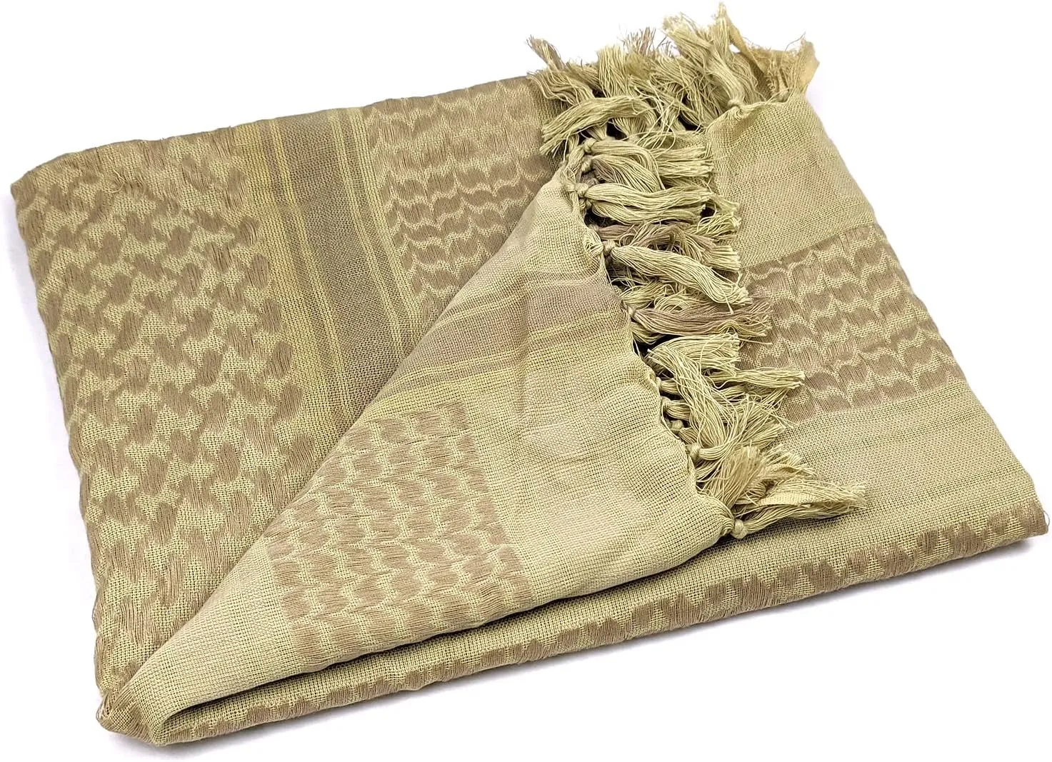 Military Shemagh Arab Tactical Desert Keffiyeh Thickened Scarf Wrap for Women and Men 43"x43"