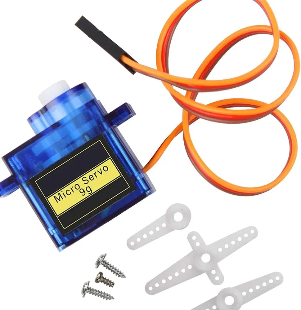 MMOBIEL 10 Pcs SG90 9g Micro Servo Motor Kit for RC Drone/Car/Airplane/Helicopter/Vehicles/Robots/Compatible with Arduino Projects and Raspberry Pi Incl. Screws and 30 Servo Arms