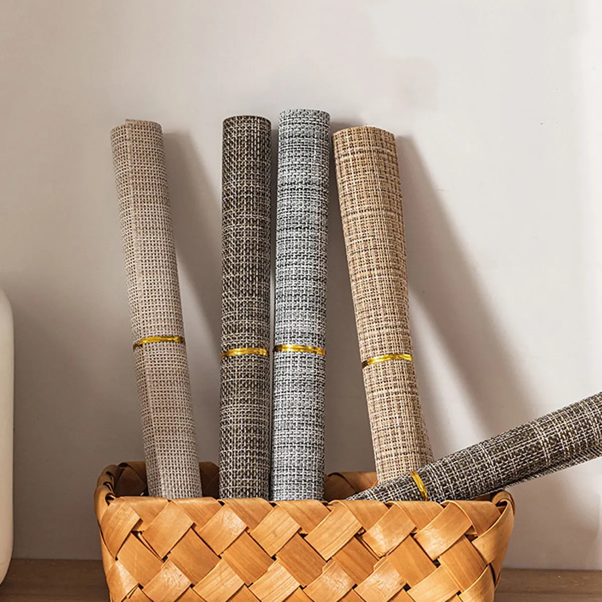 Modern SweetHome Nordic Heat-Resistant Table Mats - Beige, Set of 4