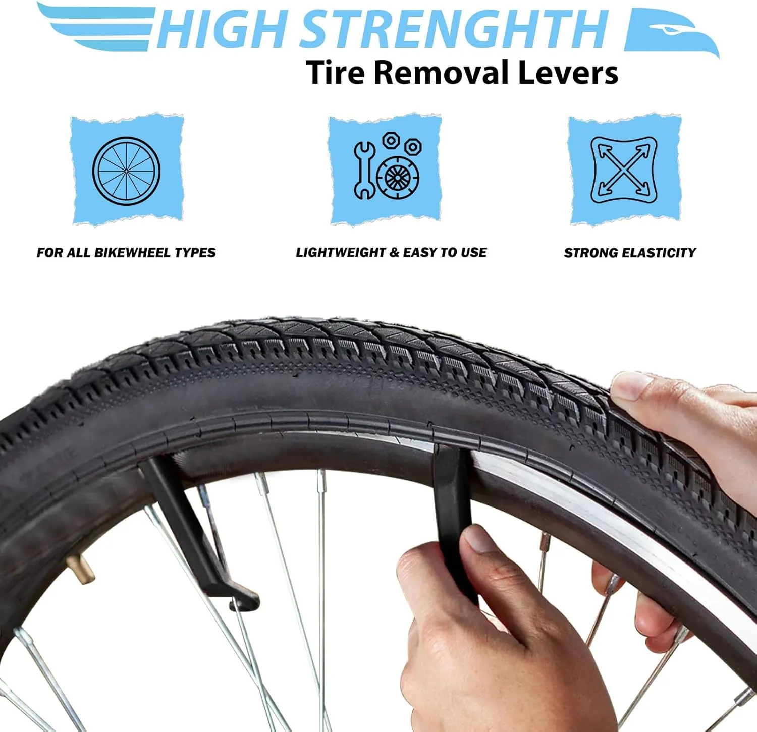 MOHEGIA Beach Cruiser Bike Tires Replacement Kit:24x2.125/26x2.125 Inch Folding Bicycle Tires,Inner Tubes and Tire Levers (2 Packs)