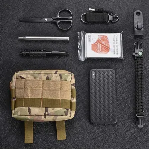 Molle Pouch 2PCS Tactical Admin Pouch Utility Gear Tool Belt Pouch EDC Tool Bag Service Dog Tactical Vest Pouch.