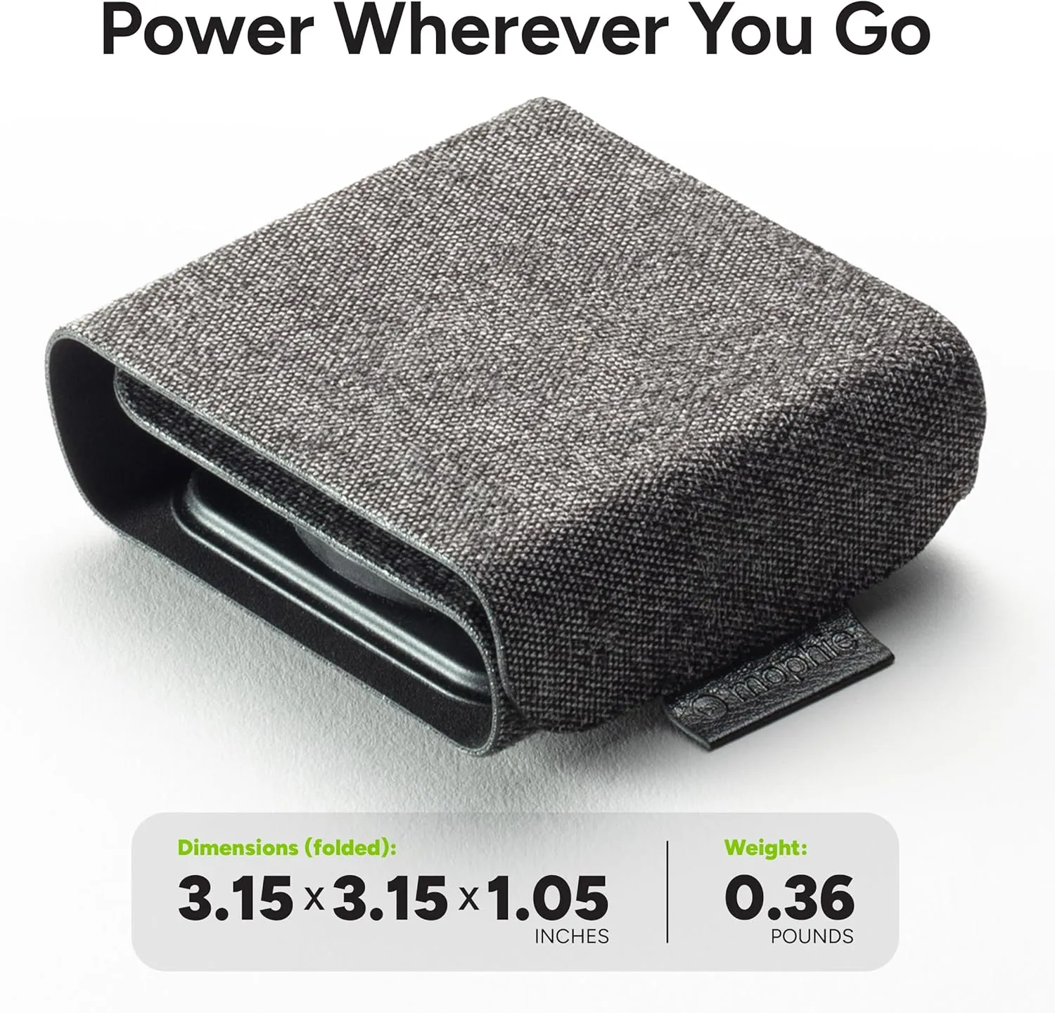 Mophie 3-in-1 Travel Charger with MagSafe - Portable Wireless Charging Hub, Compatible with Apple Devices, iPhone 16/15/14/13/12 Series, Apple Watch Series 10 to 1 & Ultra, AirPods Pro/3rd Gen, Black