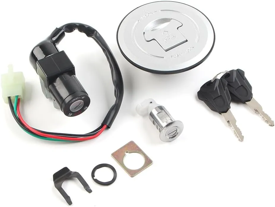 Motorcycle Ignition Switch Fuel Gas Cap Seat Key Lock set for HONDA Grom 125 AC MSX125/Motrac M2, M3/Skyteam M3 2014-2015