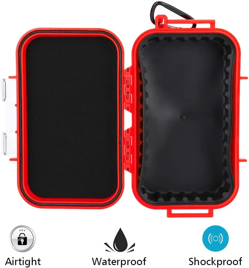 Mountaineering Camping Camping Storage, Shockproof Storage Case Portable Trunk Carrier Hard Case Emergency Survival Supplies for Boats Home Camping Sailing Waterproof Storage