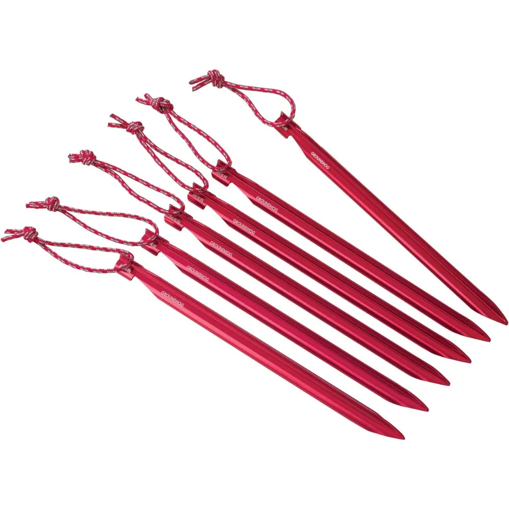 MSR  Mini-Groundhog Tent Stakes/Pegs (Pack of 6) - 15cm