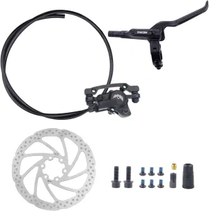 MTB Hydraulic Brake Set Bike Disc Brakes Kit with Right Rear 1550 mm 160mm Rotors Aluminum Alloy Hydraulic Brake Fit for Mountain Bike, MTB