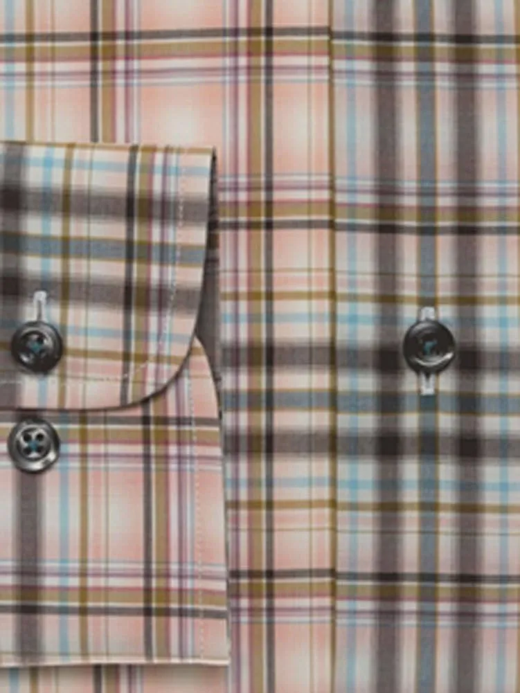 Multi Color Check Estate Classic Fit Dress Shirt