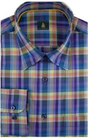 Multi-Color Check Windowpane Sport Shirt XXL