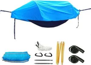 Multi-Functional Insect net Waterproof Windproof Ultralight Parachute Hammock Aerial Tent Portable Outdoor Camping 270x140cm