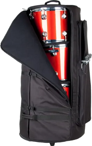 Multi-Tom Drum Bag with Wheels by Protec, Model CP200WL, Black