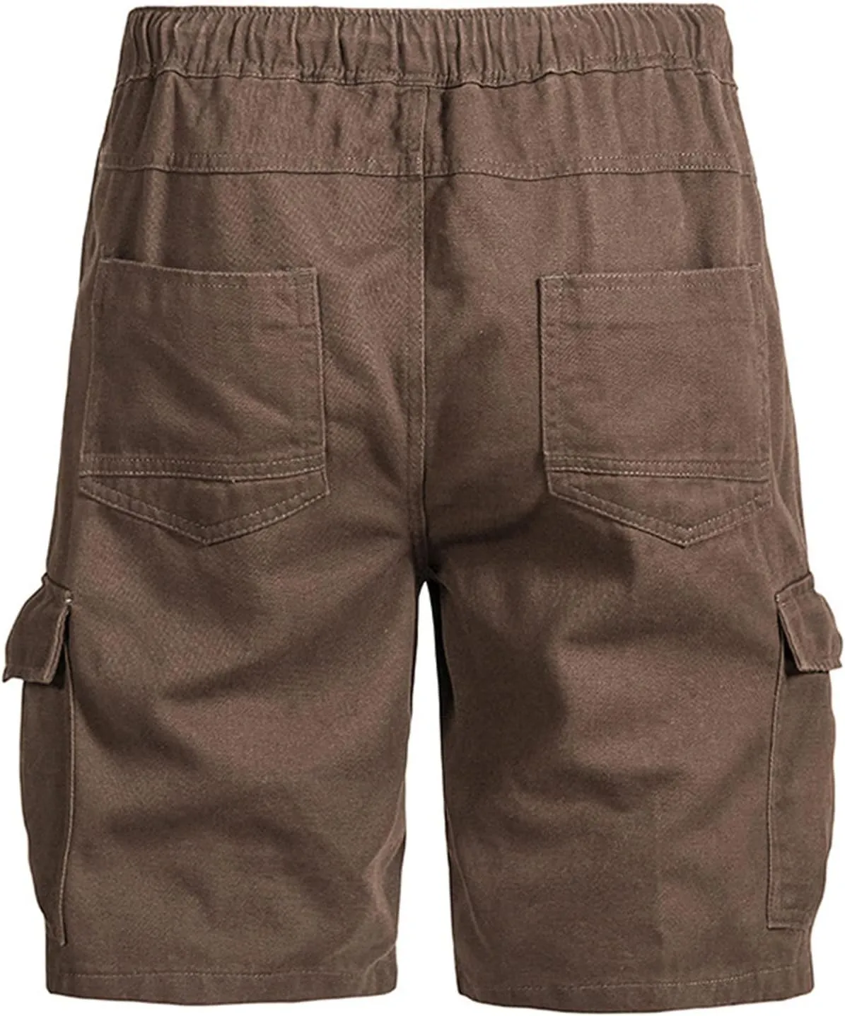Muscularfit Cargo Shorts for Men 2024 Trendy Cotton Multi Pocket Tooling Shorts Casual Elastic Waist Drawstring Sport Shorts