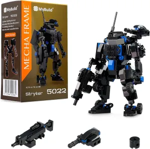 MyBuild Mecha Frame Armed Forces Stryker 5022 - Black Armor Robot Blocks Toy Building Bricks for Children to Adult Mech Fans