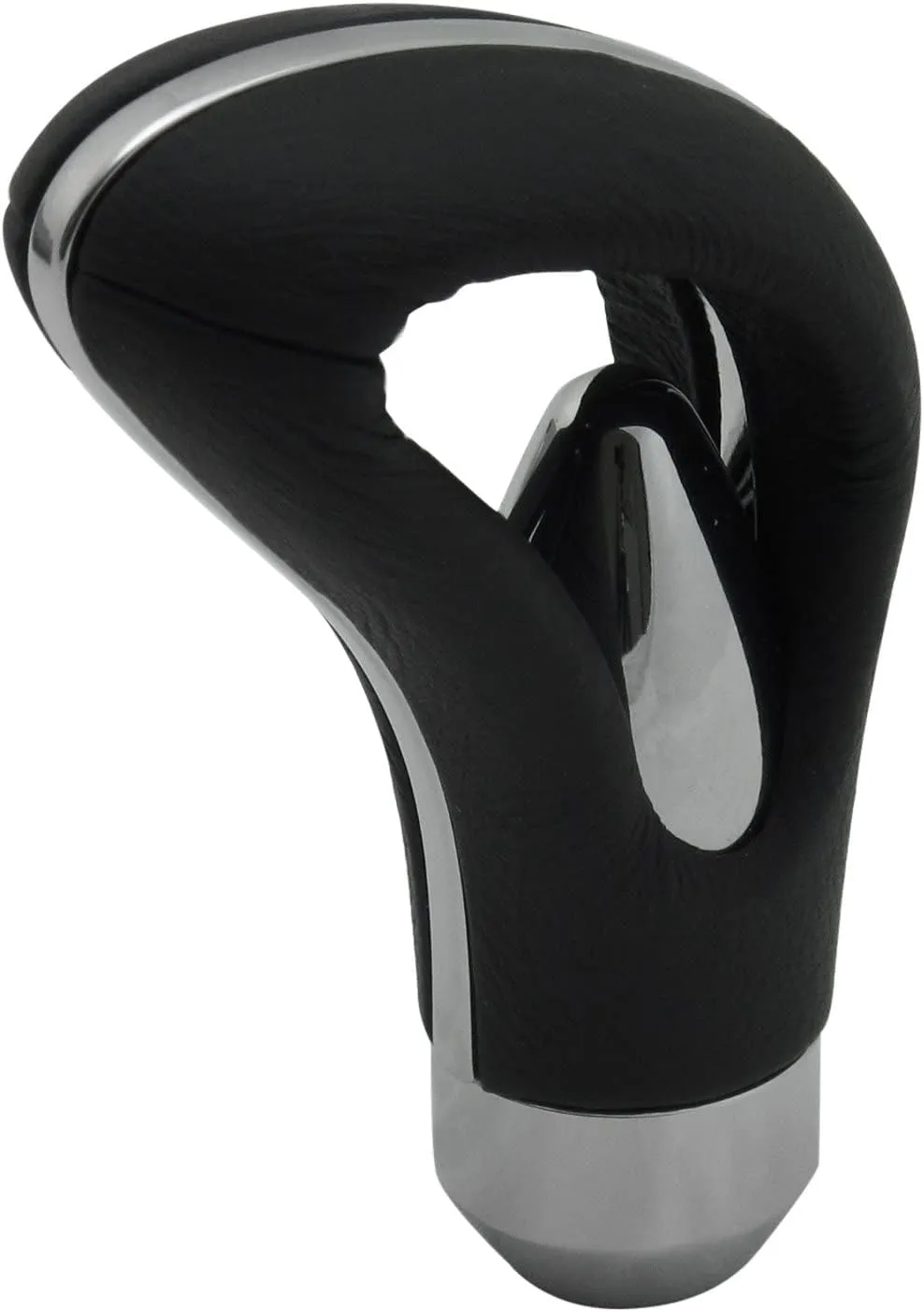 Nardi Gear Shift (Shifter) Knob - Targa - Aluminum - Black Leather - 75th Anniversary - Part # 3584.01.0000
