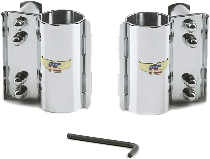 National Cycle Heavy Duty Wide Frame Windshield Mount Kit (Chrome) Compatible With 93-05 HARLEY FXDWG