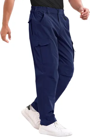 NATUVENIX Tactical Pants for Men, Ripstop Lightweight Cargo Work Pants for Men Water Resistant Mens Hiking Pants Outdoor