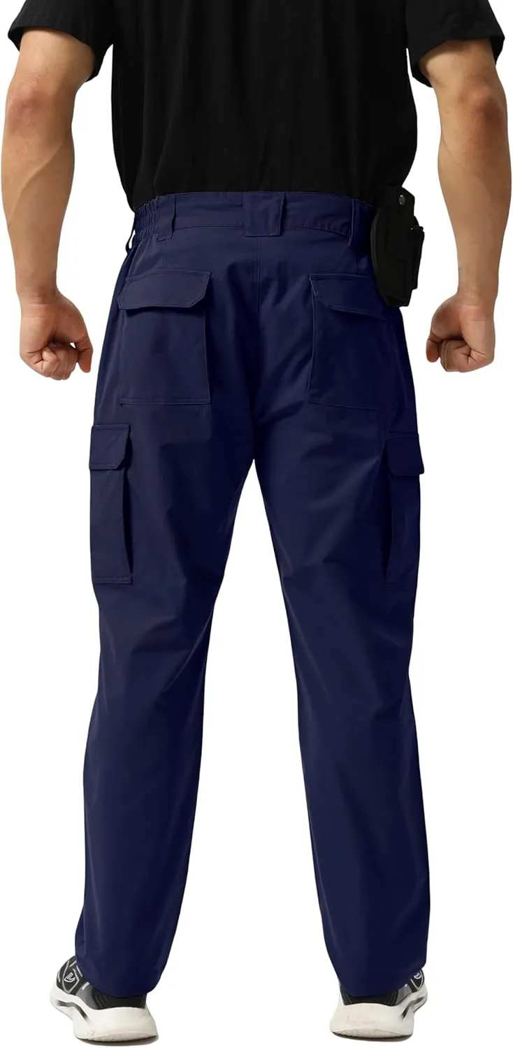 NATUVENIX Tactical Pants for Men, Ripstop Lightweight Cargo Work Pants for Men Water Resistant Mens Hiking Pants Outdoor