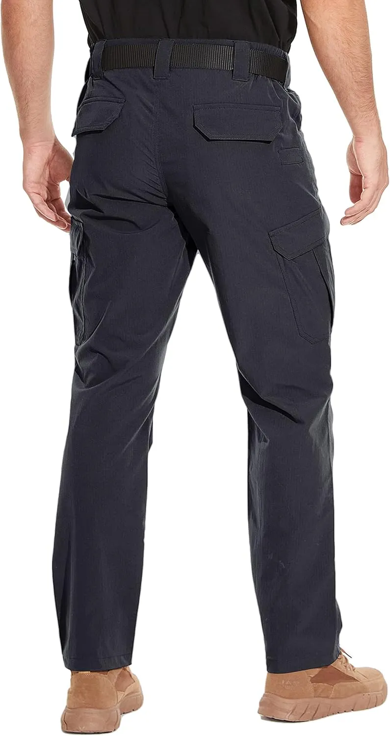 NATUVENIX Tactical Pants for Men, Water Resistant Hiking Cargo Pants Lightweight Outdoor Work Pants for Men Ripstop