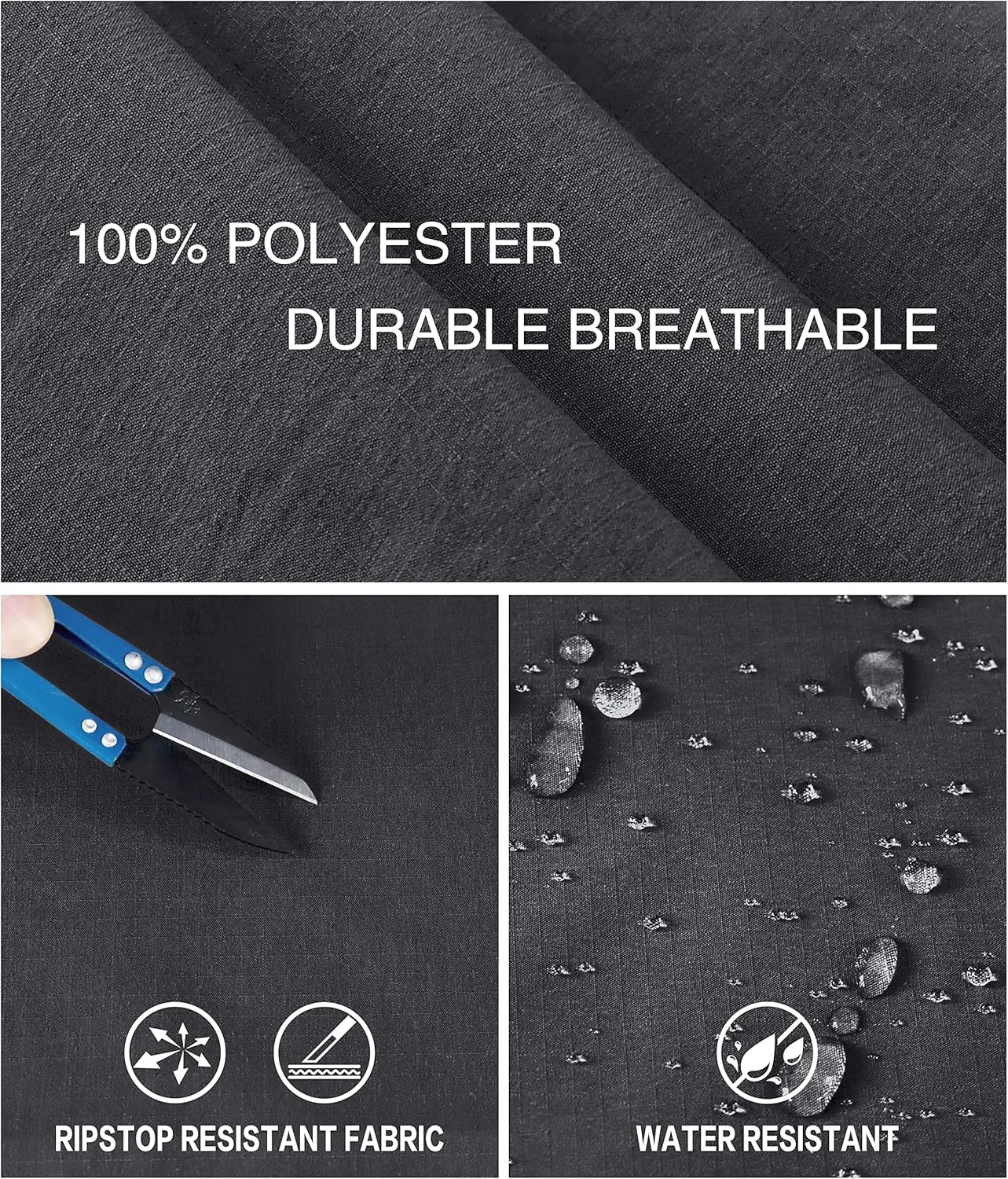 NATUVENIX Tactical Pants for Men, Water Resistant Hiking Cargo Pants Lightweight Outdoor Work Pants for Men Ripstop