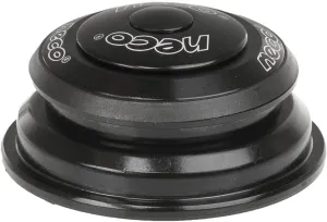 Neco Semi-Integrated Half Cartridge Threadless/Tapered 1.1/8-1.5 Aluminum/Steel Head Set , Black