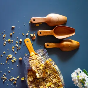 Neem Wood Scoop (Set of 4)