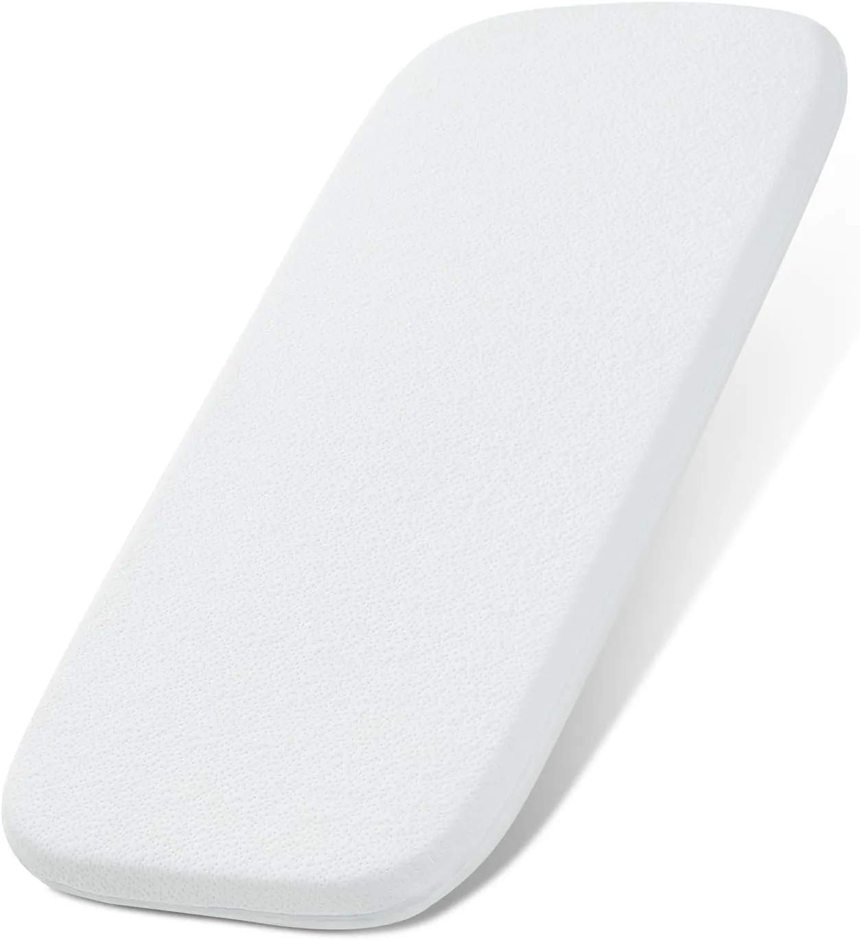 NeoBorn Baby Bassinet Mattress Pad, 32" x 18" Dual Sided Comfort Gel Memory Foam Mattress with Removable Breathable Soft Tencel Cover Fit for RONBEI/Ingenuity/Cuddor Baby Bassinet