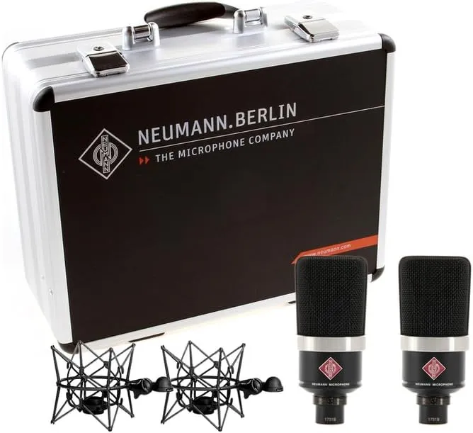 Neumann TLM 103-MT Stereo Set Large Diapgragm Cardioid Studio Microphone, Black