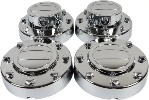 New Replacement for 2011-2016 Ram 3500 Chrome Wheel Hub Center Caps Set 1-TON Dually DRW Alcoa Alloy Wheel 2 Front and 2 Rear