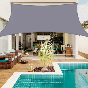 Neween Shade Sails, Waterproof Sun Shade Sail Rectangle UV Block Canopy Sun Shade for Outdoor Patio and Garden, Yard Activities (13'x20', Light Grey)