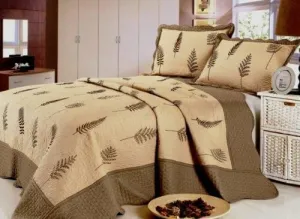 Newport Bay Luxury 7 pcs Bed in a Bag - Embroidery Quilt Set with Sheet Set