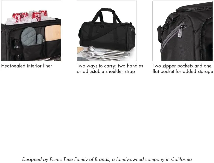 NFL BBQ Kit/Cooler Tote with Barbecue and Picnic Accessories